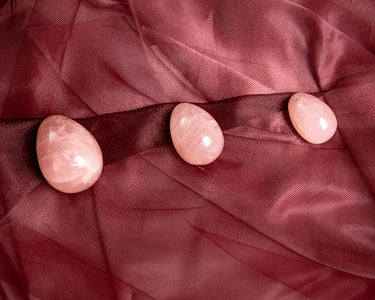 Rose Quartz Yoni Egg - Rosie: Natural Crystal Pleasure Tool for Healing and Self-Love
